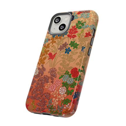 Ornamental Japanese Flower Pattern Phone Cases