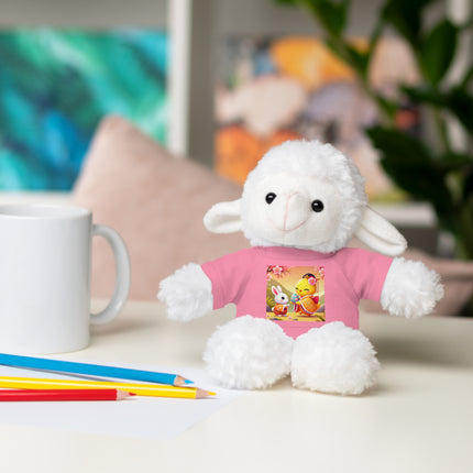 Whimsical Springtime Exchange Stuffed Animals with Tee