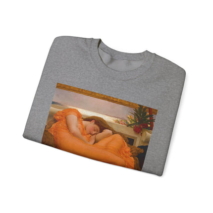 Flaming June by Frederic Leighton Heavy Blend™ Crewneck Sweatshirt