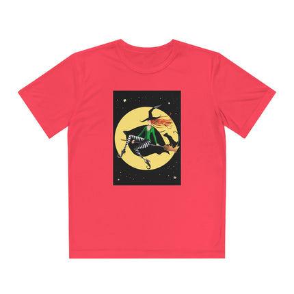 A Witch’s Moonlit Flight Youth Competitor Tee