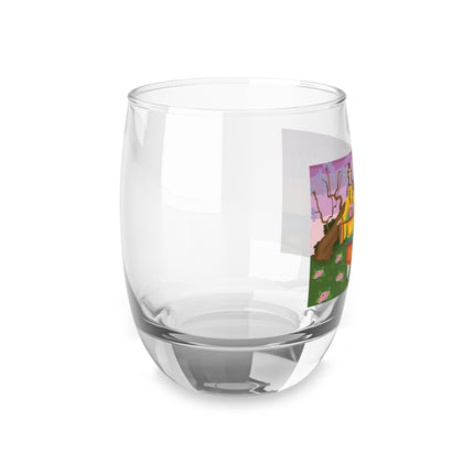 Elegance and Blooms Whiskey Glass