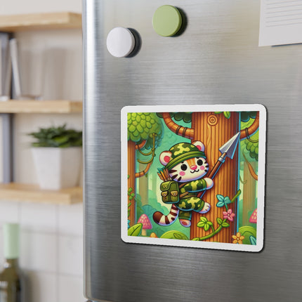 Stealthy Stripes Die-Cut Magnets (5 Sizes)