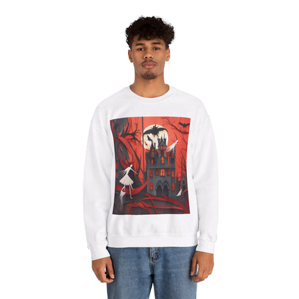 Halloween Night Scene Unisex Heavy Blend™ Crewneck Sweatshirt