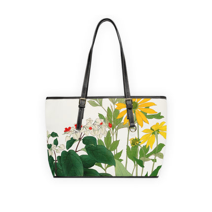 Clerodendrum & Rudbeckia by Tanigami Kônan PU Leather Shoulder Bag