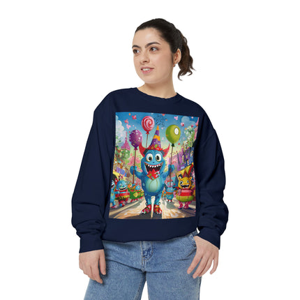 Monster Parade Madness Unisex Garment-Dyed Sweatshirt