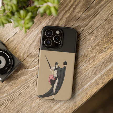 Dancer with Ink & Blossoms Phone Case – Elegant Grace & Artistic Poise
