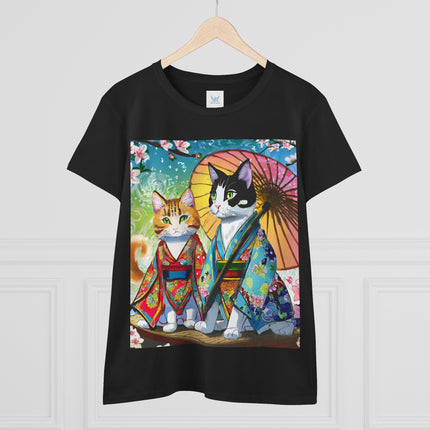 Kimono Kitties Cotton Tee