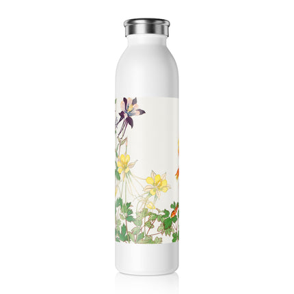 Aquilegia Flower by Tanigami Kônan Slim Water Bottle