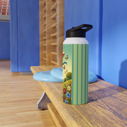 Rabbit Gladiator Stainless Steel Water Bottle, Standard Lid