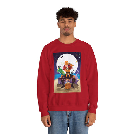 Moonlit Pirate Halloween Unisex Heavy Blend™ Crewneck Sweatshirt