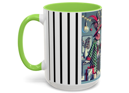 Whimsical Christmas Tea Party Colorful Mugs (11oz, 15oz)