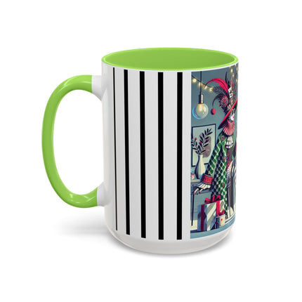 Whimsical Christmas Tea Party Colorful Mugs (11oz, 15oz)