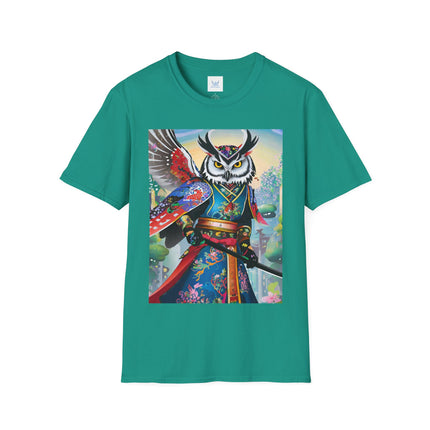 Cyberpunk Samurai Owl Softstyle T-Shirt