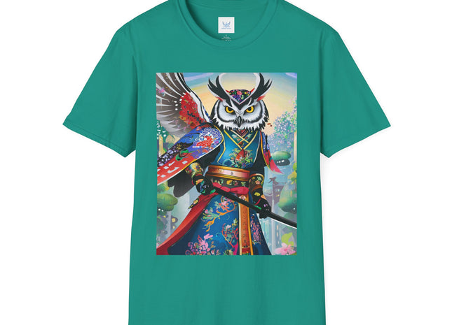 Cyberpunk Samurai Owl Softstyle T-Shirt