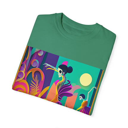 Dance of the Skeleton Ballerinas Unisex Garment-Dyed T-shirt