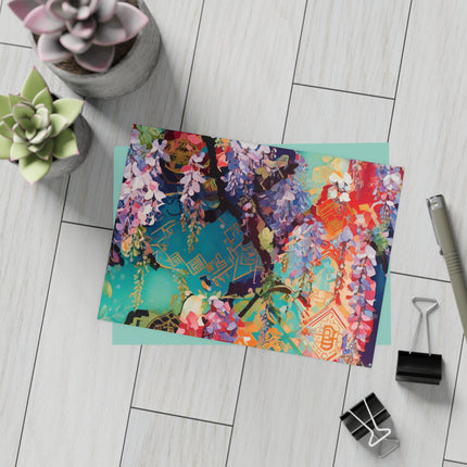 Golden Wisteria Symphony Postcard Bundles (envelopes included) - Bundles of 10, 30, 50 Pieces