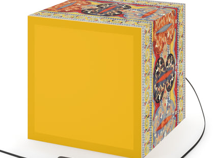 Reproduction of the Shield Frieze by Emile Gilliéron Light Cube Lamp