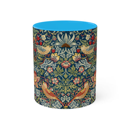 Strawberry Thief by William Morris Colorful Mugs, 11oz
