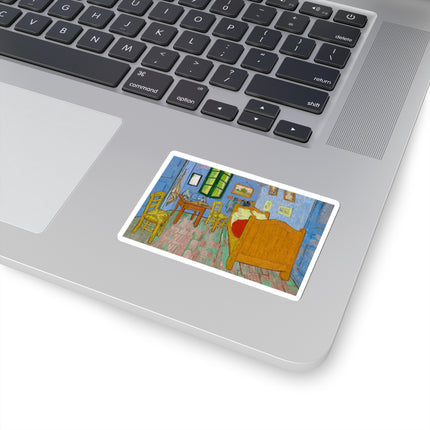 The Bedroom by Vincent van Gogh Kiss-Cut Stickers (4 Sizes)