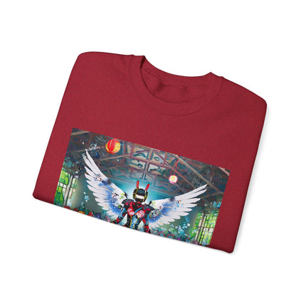 Samurai Robot Angels Unisex Heavy Blend™ Crewneck Sweatshirt