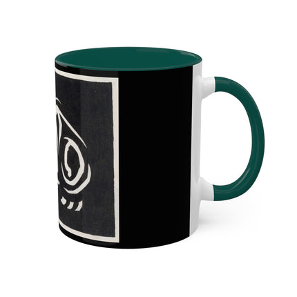 December (Cat Lying) by Anna Julia de Graag Colorful Mugs, 11oz