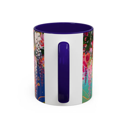 Golden Wisteria Elegance Colorful Mugs (11oz, 15oz)