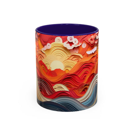 Vibrant Sunrise Sky Colorful Mugs (11oz, 15oz)