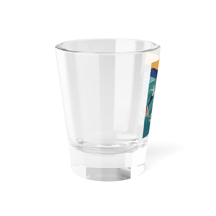 Summer Splash Shot Glass – Retro Beach Joy & Carefree Summer Vibes