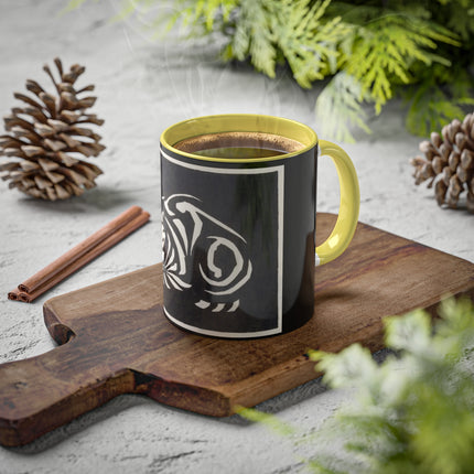 December (Cat Lying) by Anna Julia de Graag Colorful Mugs, 11oz