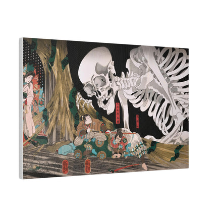 Mitsukuni Defying the Skeleton Spectre by Utagawa Kuniyoshi Matte Canvas, Stretched, 0.75"
