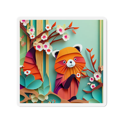 A Playful Red Panda Die-Cut Magnets (5 Sizes)