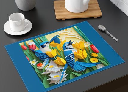 Blue Jays in a Spring Garden Placemat, 1pc
