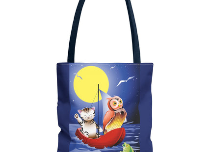 Children's Art Owl and Pussy Cat Tote Bag  (AOP)