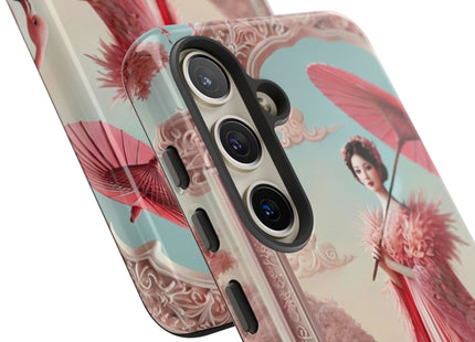 Petals, Porcelain, and Flamingos Phone Cases