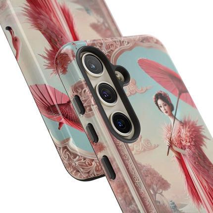 Petals, Porcelain, and Flamingos Phone Cases
