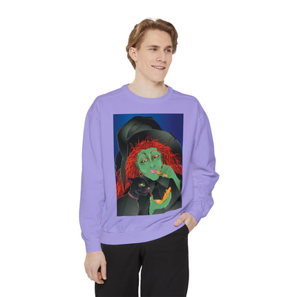 Mirror, Mirror A Witch's Touch Unisex Garment-Dyed Sweatshirt
