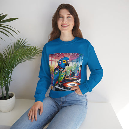 Parrot DJ Unisex Heavy Blend™ Crewneck Sweatshirt