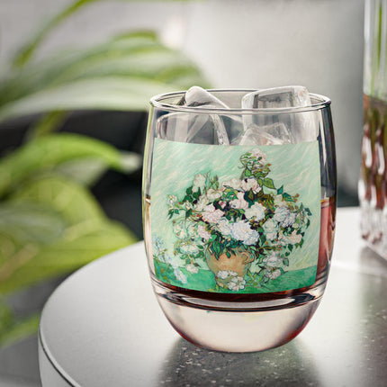 Roses by Vincent Van Gogh Whiskey Glass