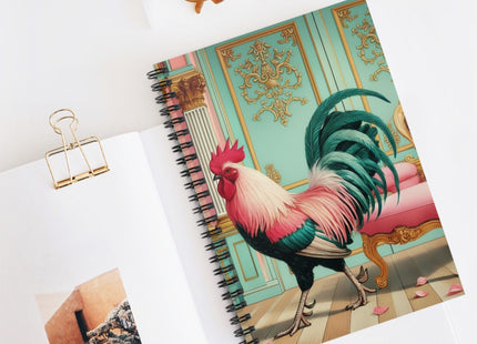 The Salon Rooster Spiral Notebook - Ruled Line