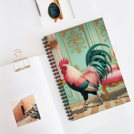 The Salon Rooster Spiral Notebook - Ruled Line