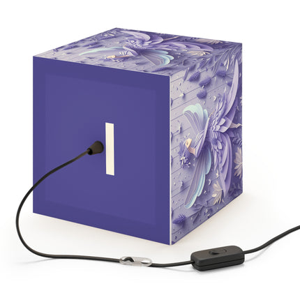 Lavender Fairy Light Cube Lamp