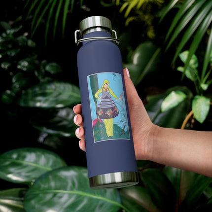Exquisite Elegance by Umberto Brunelleschi Copper Vacuum Insulated Bottle, 22oz