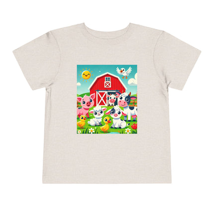 Happy Barnyard Morning Toddler Short Sleeve Tee