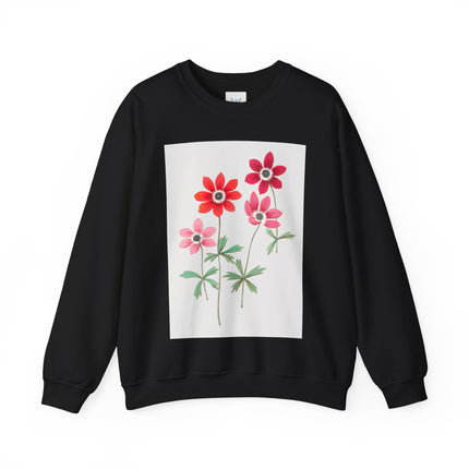 Anemoon, Anemone by Anselmus Boëtius de Boodt Heavy Blend™ Crewneck Sweatshirt