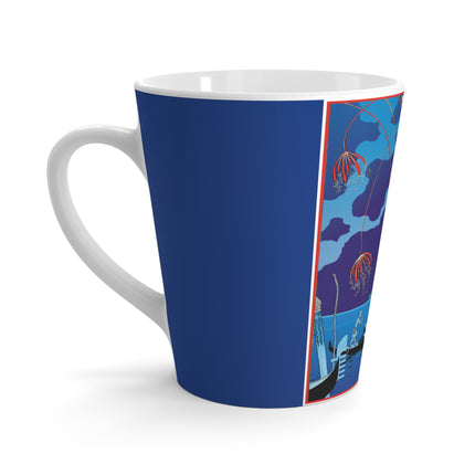 Fireworks in Venice by George Barbier Latte Mug