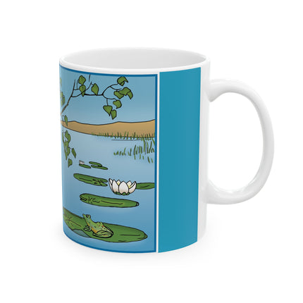 The Crow and the Frog Ceramic Mug 11oz