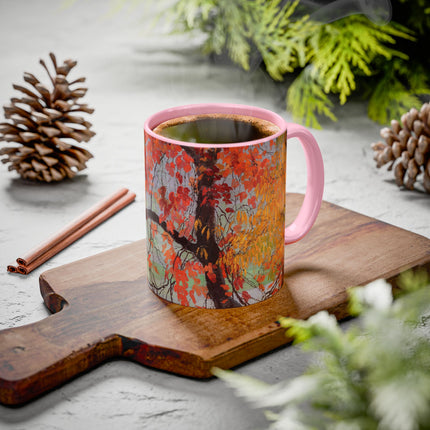 Autumn leaves by Edward Okuń Colorful Mugs (11oz, 15oz)