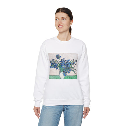 Irises by Vincent Van Gogh Heavy Blend™ Crewneck Sweatshirt