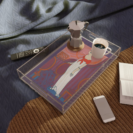 L’Entracte by Georges Lepape Acrylic Serving Tray
