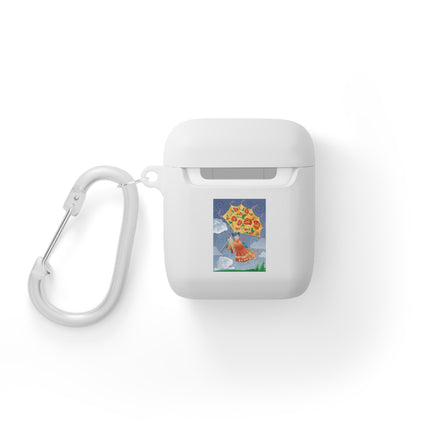 Blossoms In Flight – Whimsical Sky Adventure AirPods Case